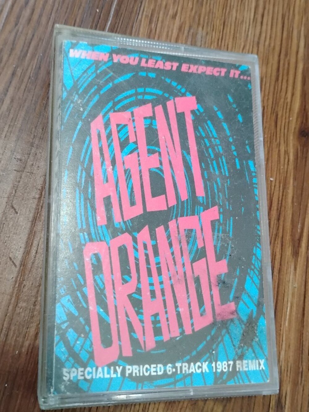 Vintage Agent Orange When You Least Expect It... Cassette Tape